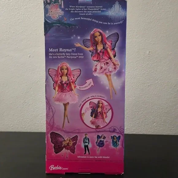 Barbie Mariposa Butterfly Doll Rayna Color Change Doll 2007 L8590